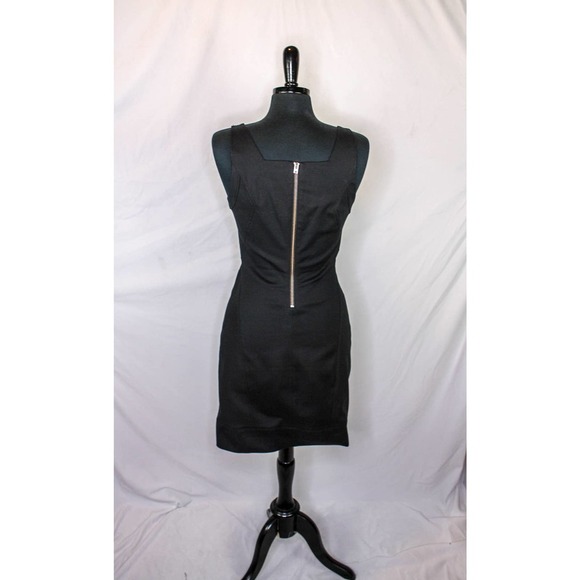 Helmut Lang Dress Sleeveless Black V Neck Size 8 - Picture 3 of 4